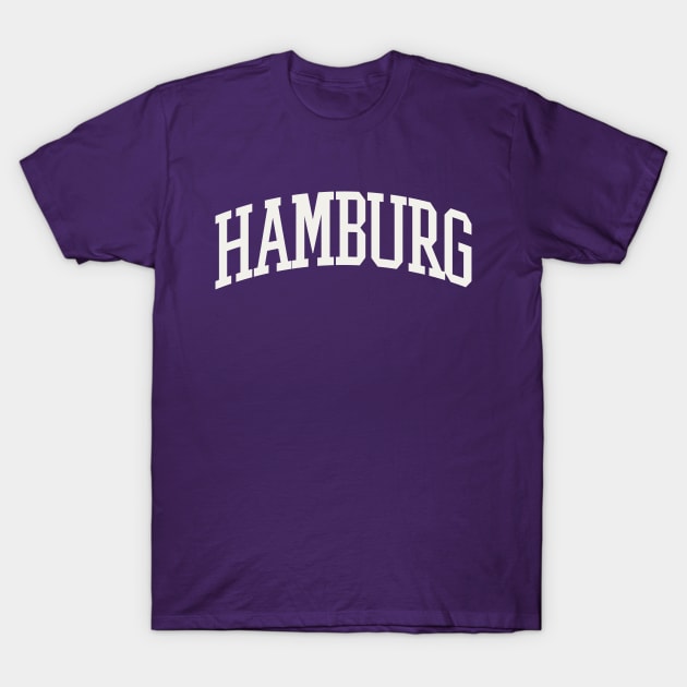 Hamburg New York Text College University Type Buffalo NY T-Shirt by PodDesignShop